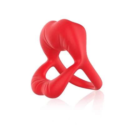 Stymulator łechtaczkowy Big Mouth Red z 9 trybami wibracji, silikon i ABS, wodoodporny