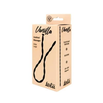 Stymulator cewki moczowej z medycznego silikonu, 30 cm, pofałdowana powierzchnia