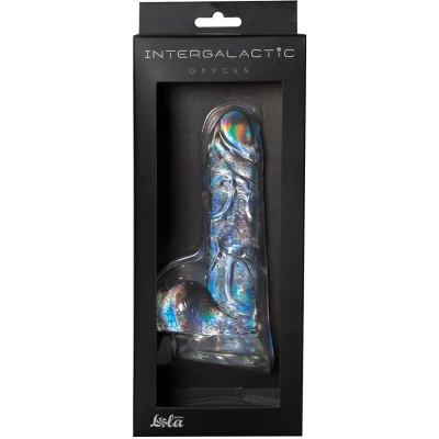 Przezroczyste dildo Intergalactic Oxygen z mocną przyssawką, TPR, 12,5 cm długości