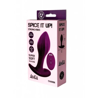 Wodoodporny podwójny analny plug wibracyjny z pilotem – Spice it Up Charm