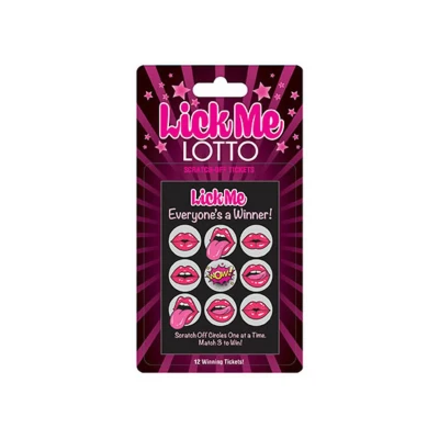Gra erotyczna - Lick Me Lotto z 12 unikalnymi zdrapkami do odkrywania namiętności