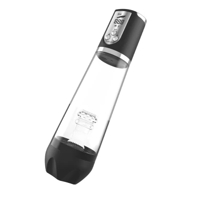 Wodoodporna automatyczna pompa masturbacyjna z LED, regulacja intensywności, 30,8 cm