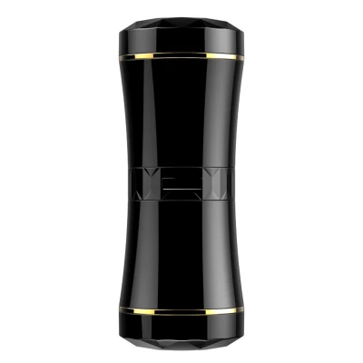 Dwustronny masturbator z realistycznym waginą i ustami, wodoodporny, vibrujący