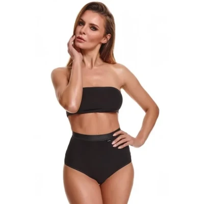 Elegancki zestaw bielizny: stanik i szorty S - Black Comfort Chic