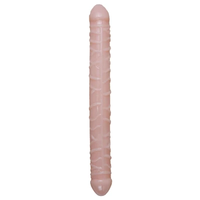 Podwójne dildo elastyczne - wodoodporne, realistyczne detale, 33,5 cm, TPR