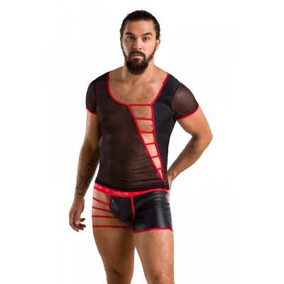 Elegancki zestaw bielizny damskiej 055 SET MARK czarny S/M - Passion