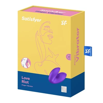 Wibrator na palec Satisfyer Love Riot – intensywne bodźce, 12 trybów wibracji, wodoszczelny