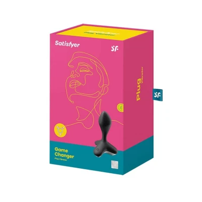 Wibrator analny Satisfyer Game Changer, sterowanie aplikacją, czarny, wodoszczelny