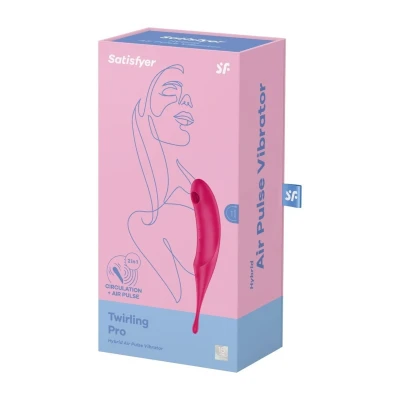 Stymulator łechtaczkowy Satisfyer Twirling Pro z technologią Air-Pulse, wodoodporny