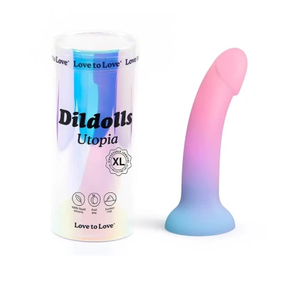 Ergonomiczny dildo XL z przyssawką, aksamitny silikon, długość 21 cm, średnica 4,4 cm