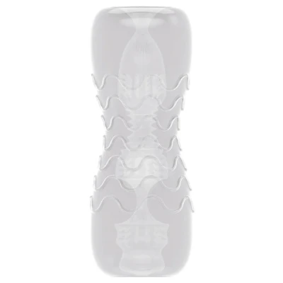 Dwustronny masturbator Double Oo z elastycznym designem i realistycznymi doznaniami