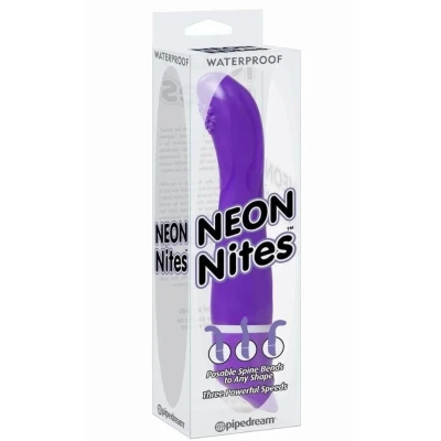Wibrator xNeon Nites Purple z funkcją regulacji wibracji i wodoodpornością