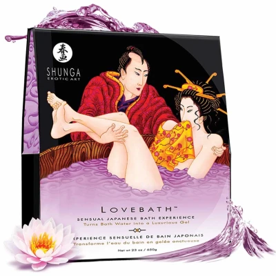 Żel do kąpieli relaksacyjnej Lotus Sensuel z afrodyzjakalną formułą Shunga, 650 g