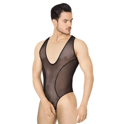 Body sexy XL - czarne, ultra cienkie, podkreślające sylwetkę, komfortowe i stylowe