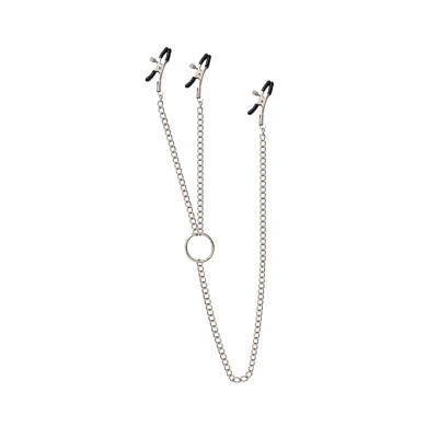 Klamry do stymulacji sutków i łechtaczki z regulacją nacisku, długość 53 cm