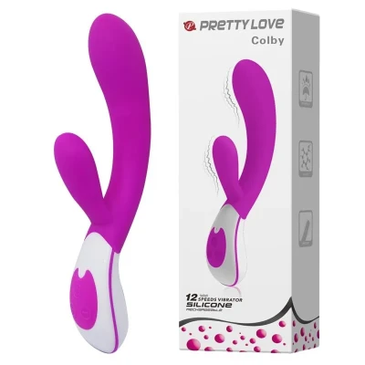 Stymulator punktu G Pretty Love COLBY, 12 funkcji, silikon, 21,5 cm, hipoalergiczny