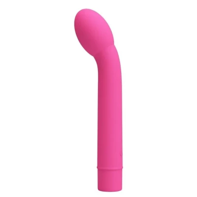 Wibrator G-spot z 10 trybami pracy PRETTY LOVE - Logan, różowy silikonowy z ergonomicznym kształtem