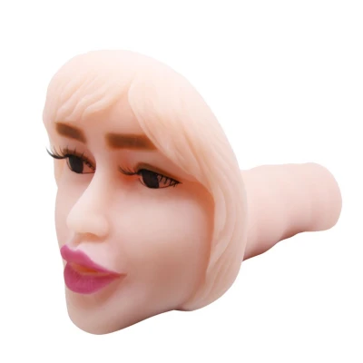 Masturbator wibracyjny BAILE - Usta z realistycznym dotykiem, TPR/ABS