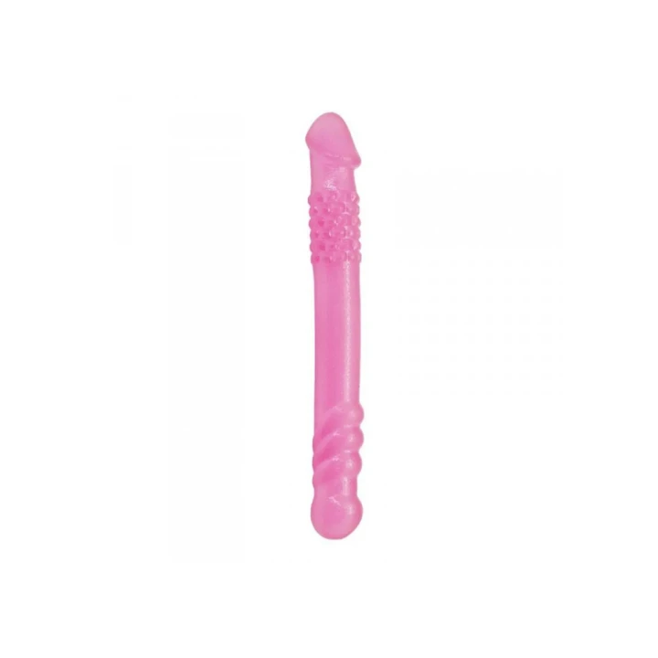 Dildo podwójny – elastyczny, premium TPE, 25,4 cm długości, dla par i indywidualnych użytkowników.