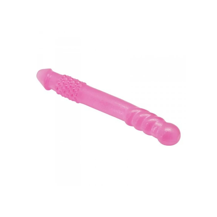 Dildo podwójny – elastyczny, premium TPE, 25,4 cm długości, dla par i indywidualnych użytkowników.