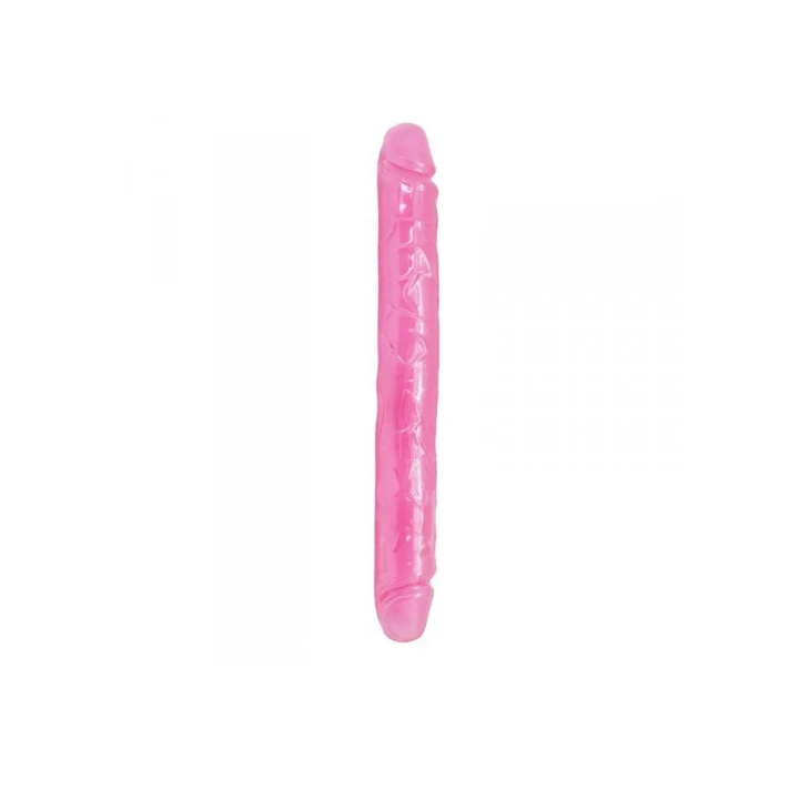 Podwójne dildo SOLID z premium TPE, długość 33 cm, średnica 4 cm.
