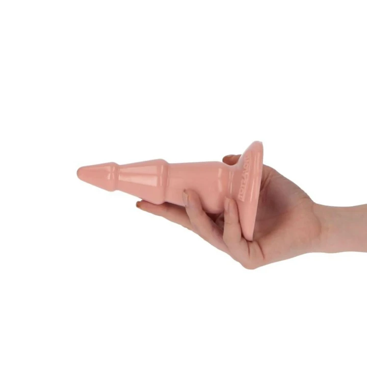 Dildo analne 5'' z przyssawką, realistyczne wykonanie w kolorze cielistym