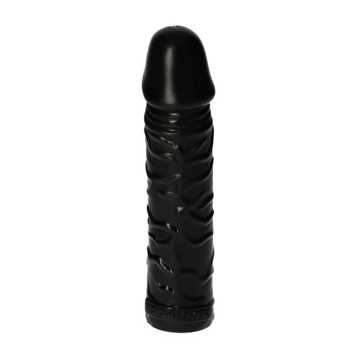 Dildo realistyczne Gustavo Black, 18 cm, średnica 4,5 cm, wodoodporne, dla niej