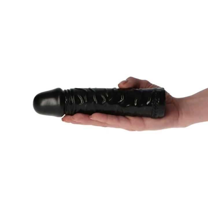 Dildo realistyczne Gustavo Black, 18 cm, średnica 4,5 cm, wodoodporne, dla niej