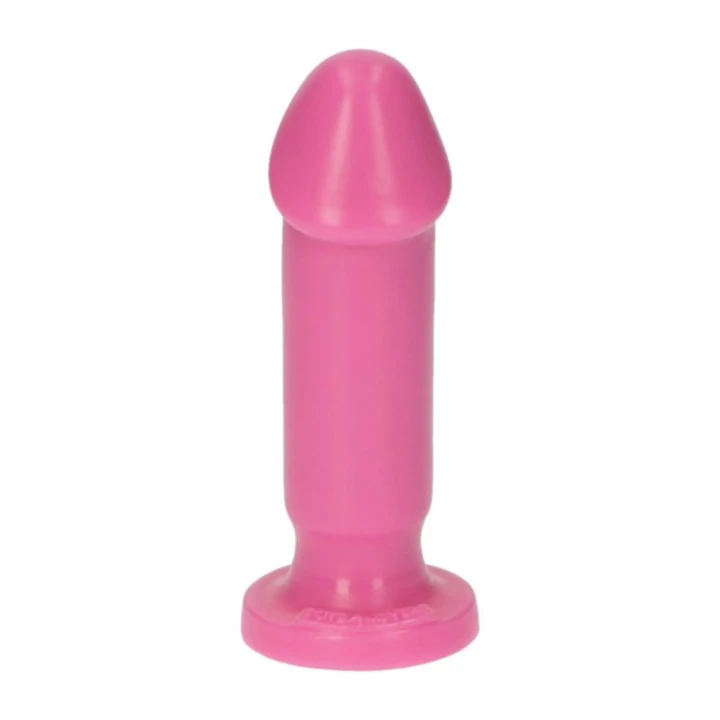 Dildo analne Gino Pink, 10,5 cm, średnica 4 cm, silikonowe, z przyssawką, włoska jakość