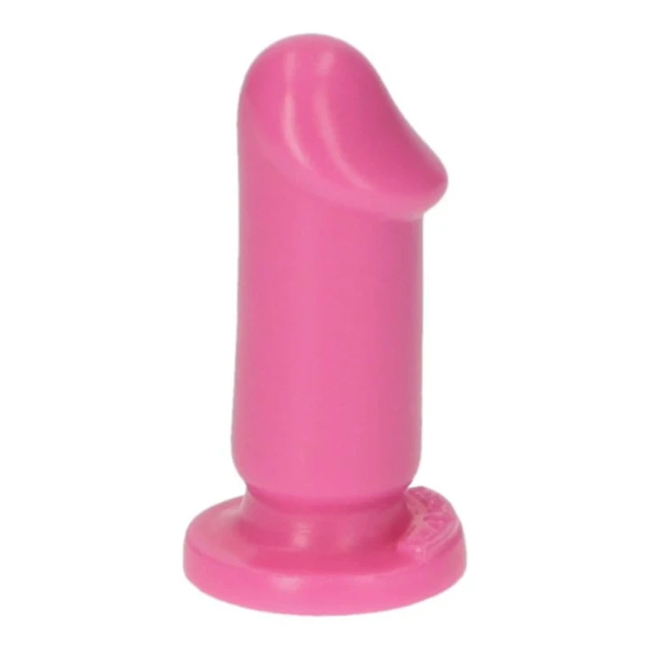 dildo analny różowy, 8 cm długości, stymulacja analna, przyssawka, włoski design