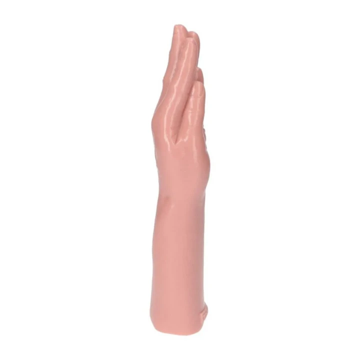 Dildo do fistingu - Włoski realistyczny penis 28 cm, cielisty, wodoodporny