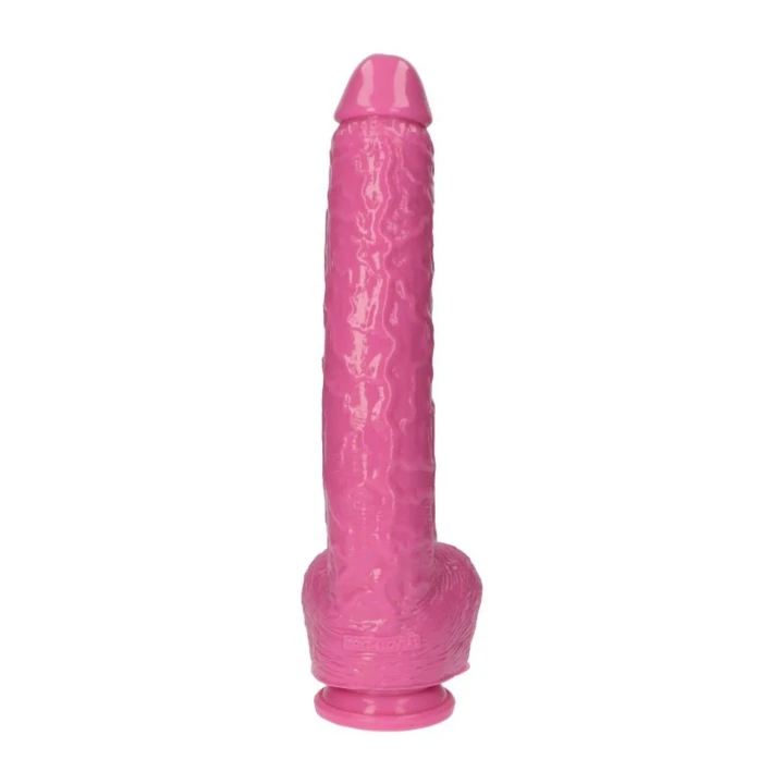Realistyczny dildo do stymulacji pochwy, Italian Cock 15.5'', różowy, wodoodporny
