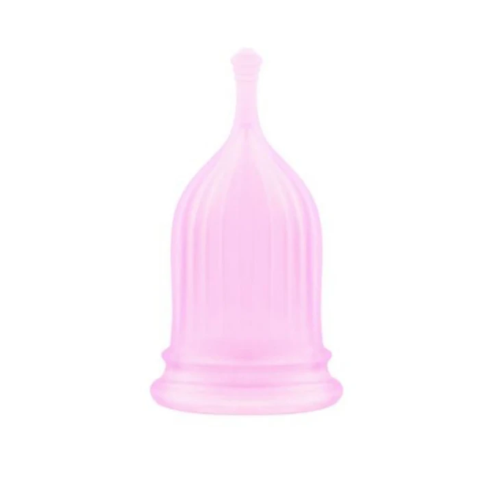 Zestaw kubków menstruacyjnych Safe & Dry - 3 rozmiary, silikon hipoalergiczny, różowy