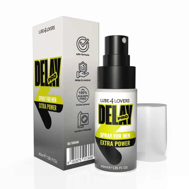 Spray opóźniający dla mężczyzn Uomo Delay Pro - 40 ml, naturalne ekstrakty