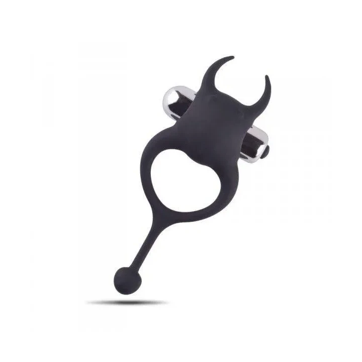 Wibrujący pierścień silikonowy Anello fallico z wypustkami do stymulacji erogennej