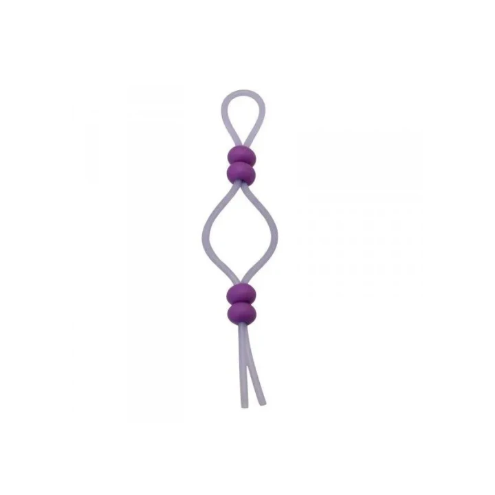 Regulowany pierścień erekcyjny z silikonowymi koralikami dla maksymalnej przyjemności