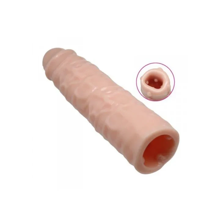 Stymulator intymny TPE, w kolorze skórzanym, długość 22.5 cm, szerokość 5.5 cm