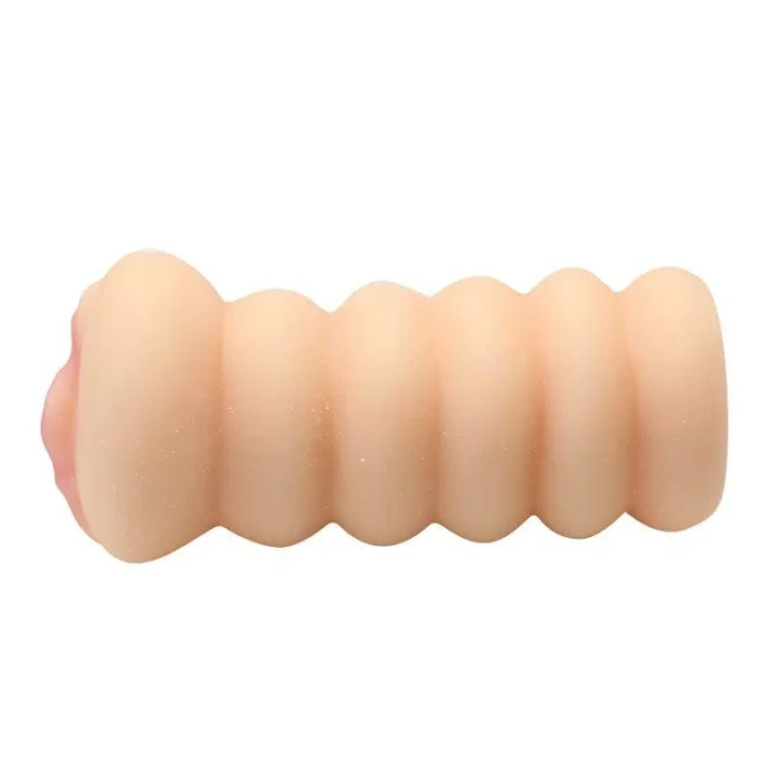 Masturbator męski do intensywnej stymulacji, bez ftalanów, naturalny kolor, 15,5 cm