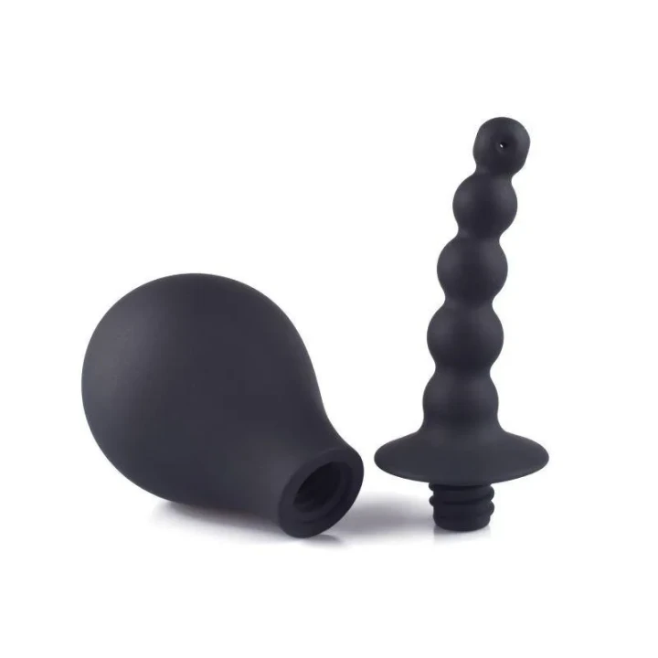 Gruszka analna z silikonu medycznego, 11 cm, wodoodporna, ergonomiczny kształt