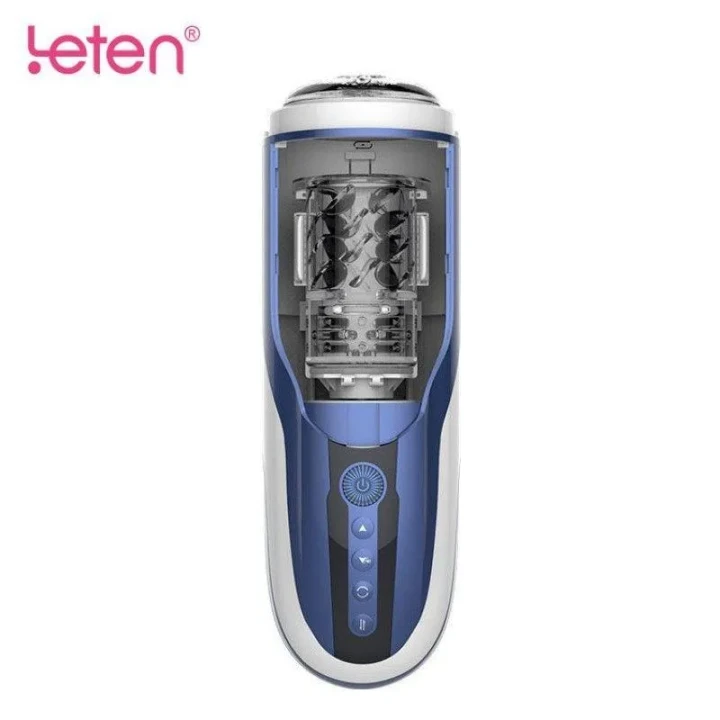 Automatyczny masturbator męski Leten z rotacją i wielostopniowymi wibracjami