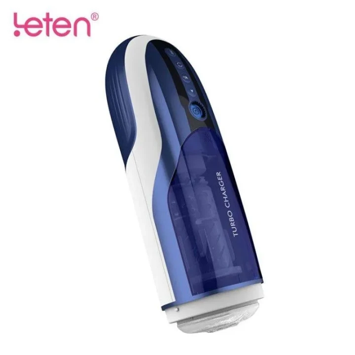 Automatyczny masturbator męski Leten z rotacją i wielostopniowymi wibracjami