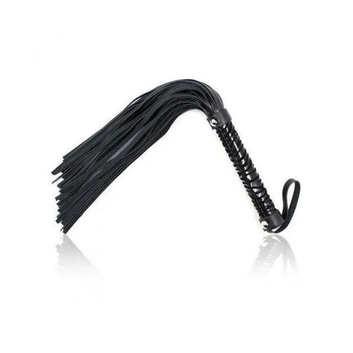 Pejcz skórzany Pejcz-Frusta Easy Squash Whip czarny do intensywnych doznań BDSM