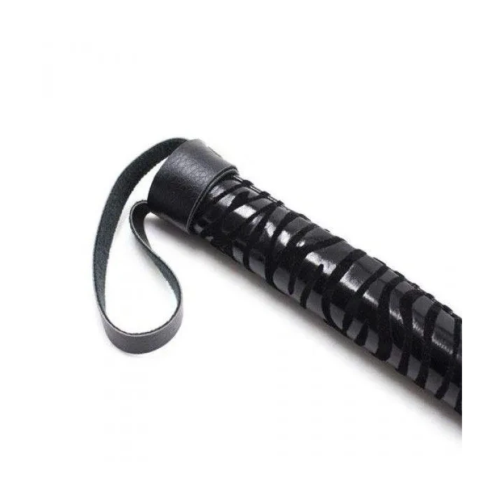 Pejcz skórzany Pejcz-Frusta Easy Squash Whip czarny do intensywnych doznań BDSM