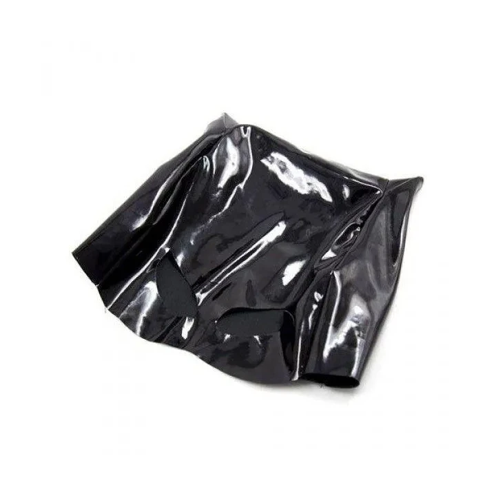 Maseczka erotyczna Cat w rozmiarze dużym, czarna skóra, zmysłowy design