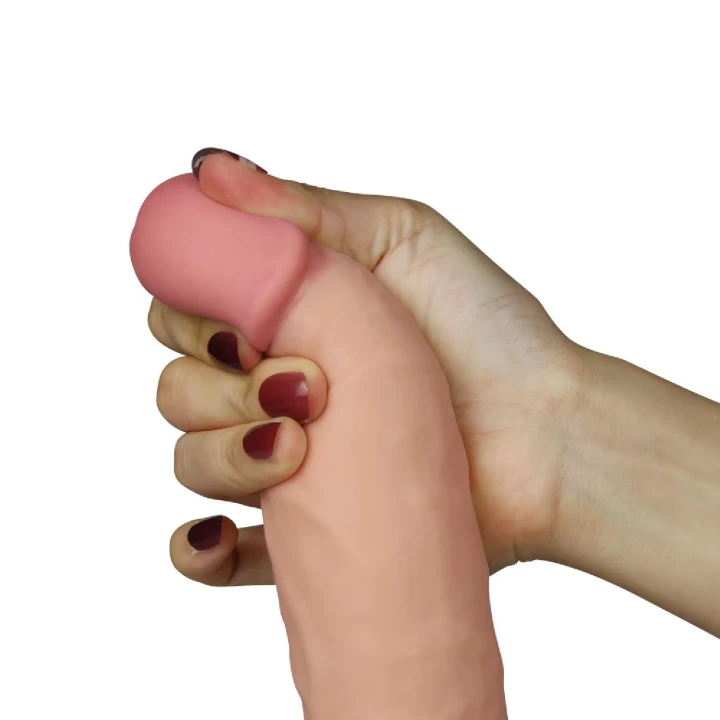 Dildo do intensywnej stymulacji, 20 cm, Ultra Soft, z wibracjami i przyssawką