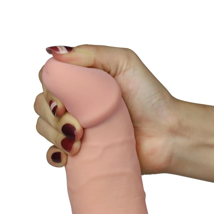 Luksusowe wibracyjne dildo 20 cm Ultra Soft Dude z przyssawką i podgrzewaniem