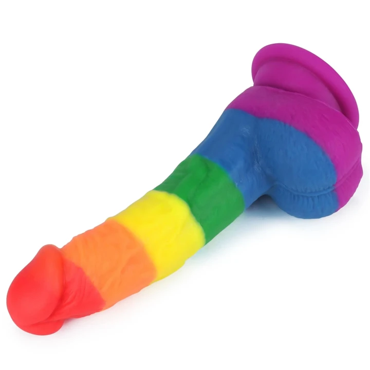 Dildo Prider 20,5 cm z platynowego silikonu, hipoalergiczne, z przyssawką