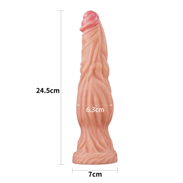 Realistyczne dildo wibrujące 24,5 cm z przyssawką - silikonowy Nature Cock