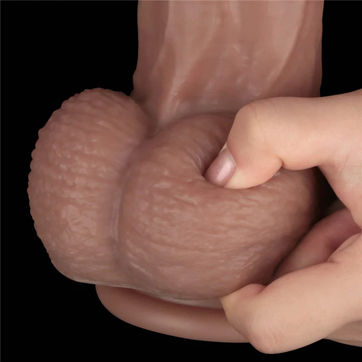 Dildo silikonowe 14,5'' z elastycznym rdzeniem XXL, hiperrealistyczne detale