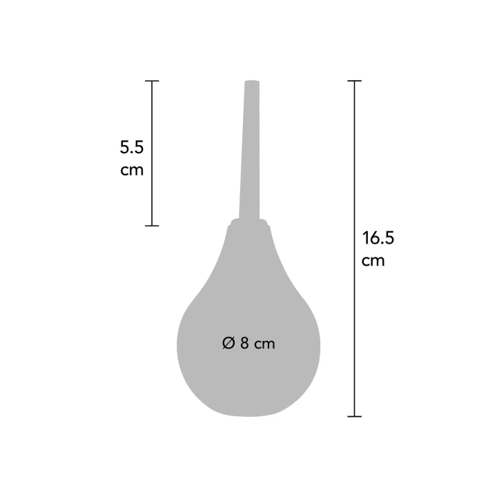 Analna gruszka do higieny 200ml - Ergonomiczna, silikonowa i ABS, niebieska